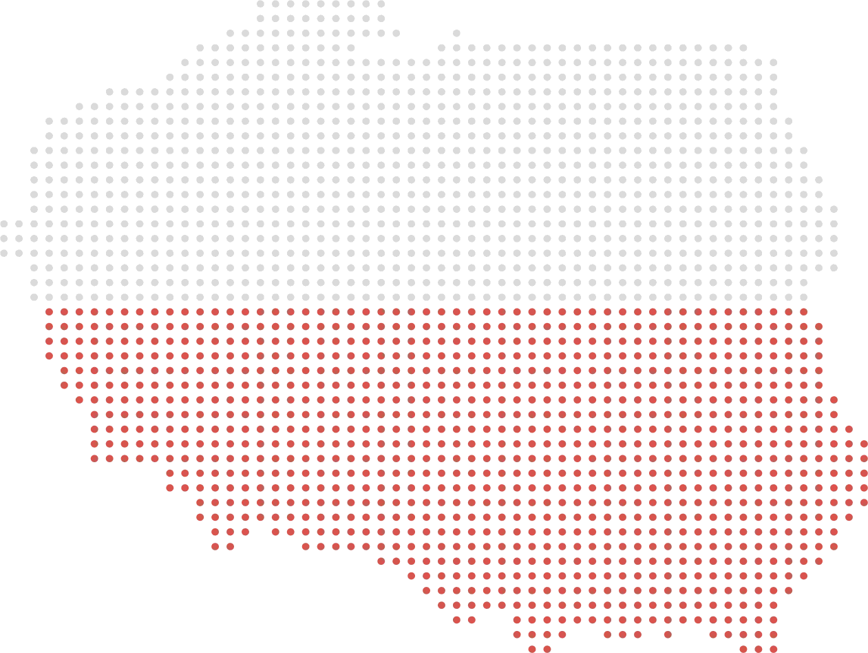 Polska mapa kropkowana